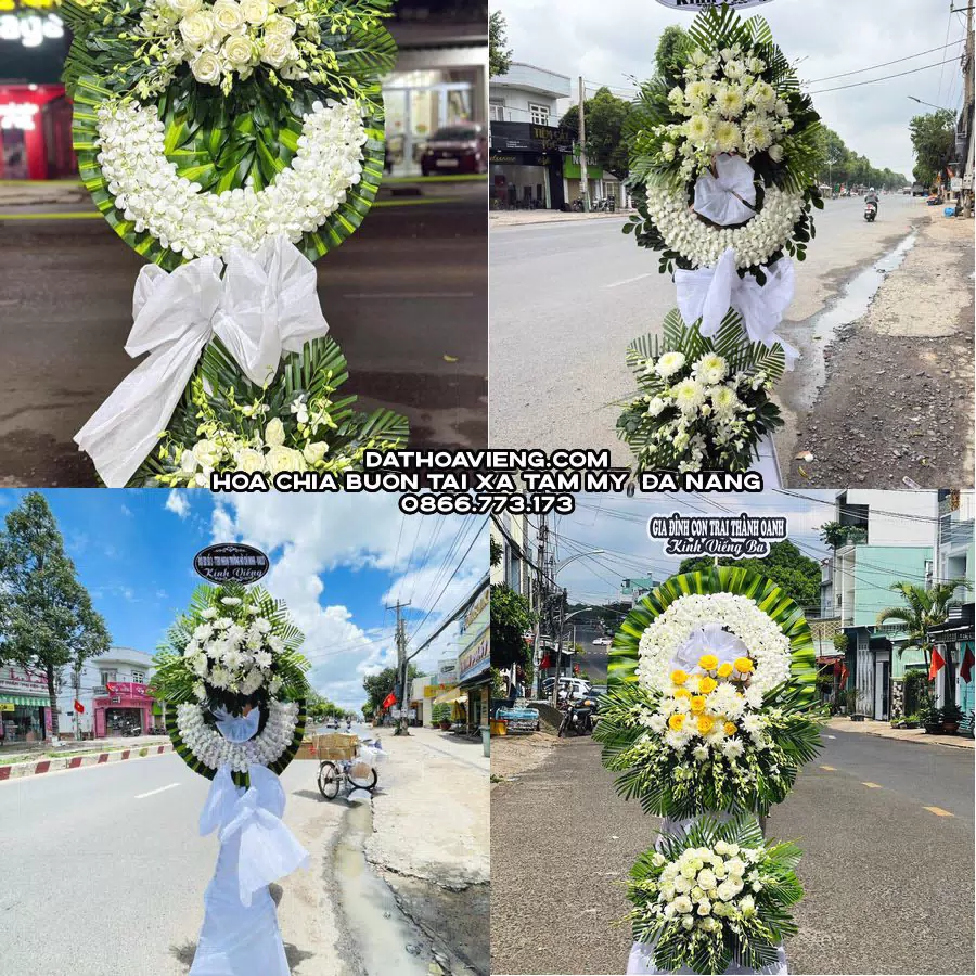 Mẫu hoa chia buồn tham khảo tại Xã Tam Mỹ, Đà Nẵng