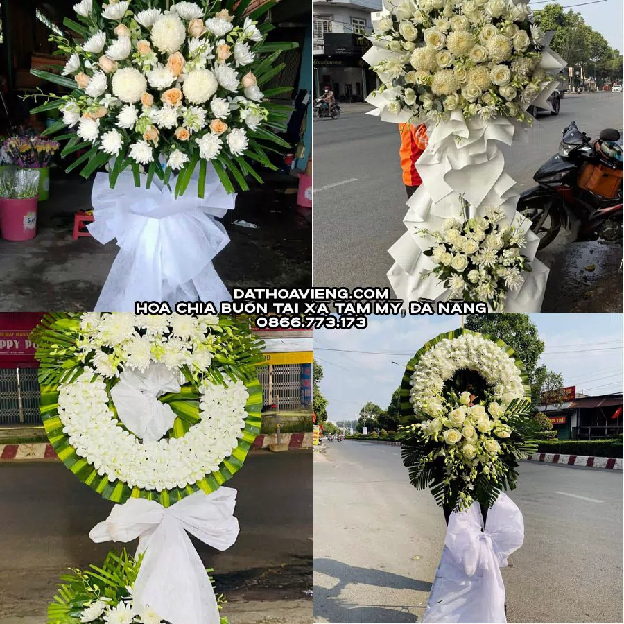 Mẫu hoa chia buồn tham khảo tại Xã Tam Mỹ, Đà Nẵng