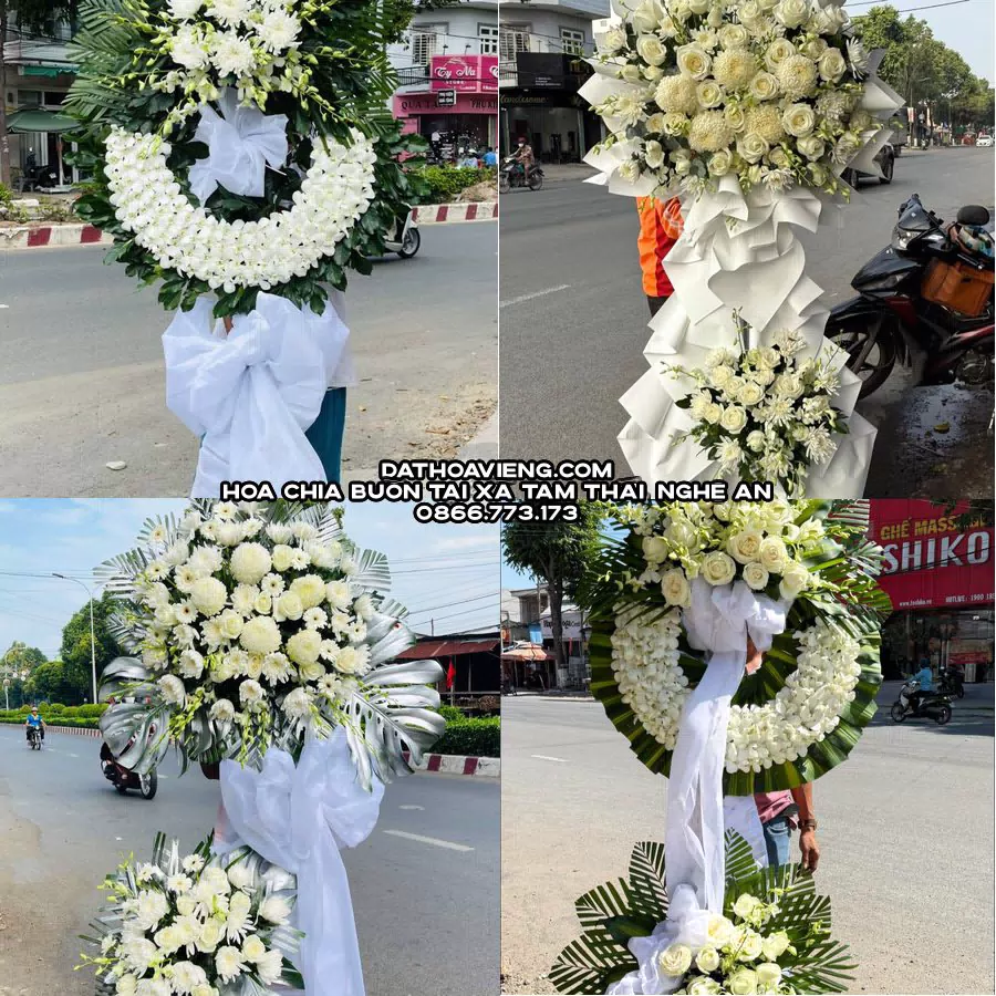 Mẫu hoa chia buồn tham khảo tại Xã Tam Thái, Nghệ An
