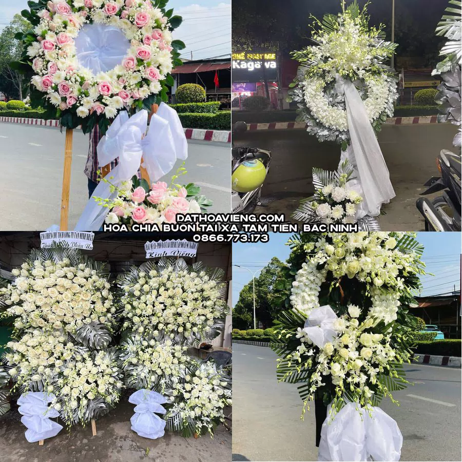 Mẫu hoa chia buồn tham khảo tại Xã Tam Tiến, Bắc Ninh