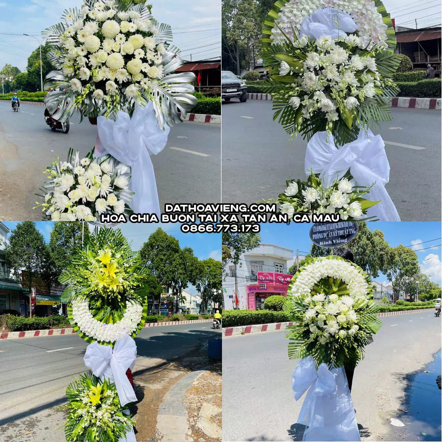 Mẫu hoa chia buồn tham khảo tại Xã Tân Ân, Cà Mau