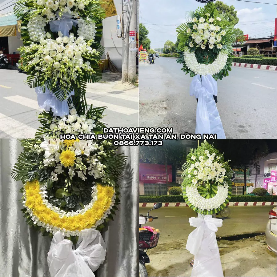 Mẫu hoa chia buồn tham khảo tại Xã Tân An, Đồng Nai