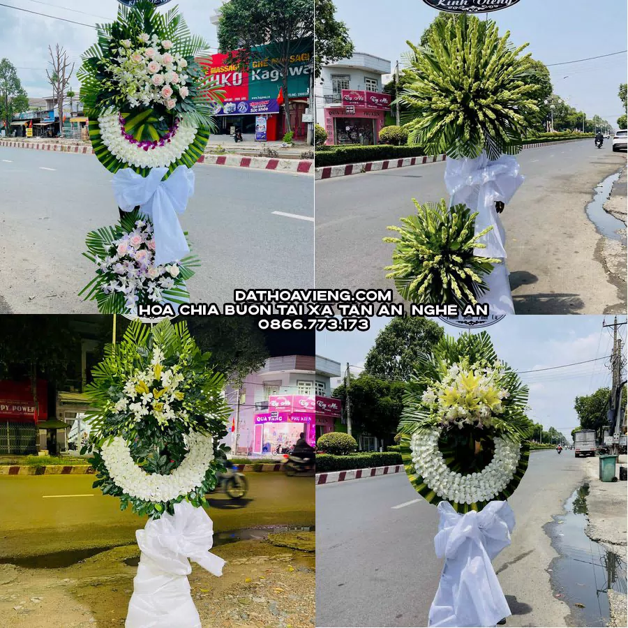 Mẫu hoa chia buồn tham khảo tại Xã Tân An, Nghệ An