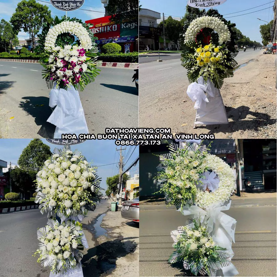 Mẫu hoa chia buồn tham khảo tại Xã Tân An, Vĩnh Long