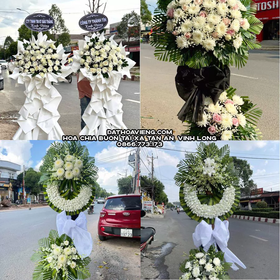 Mẫu hoa chia buồn tham khảo tại Xã Tân An, Vĩnh Long