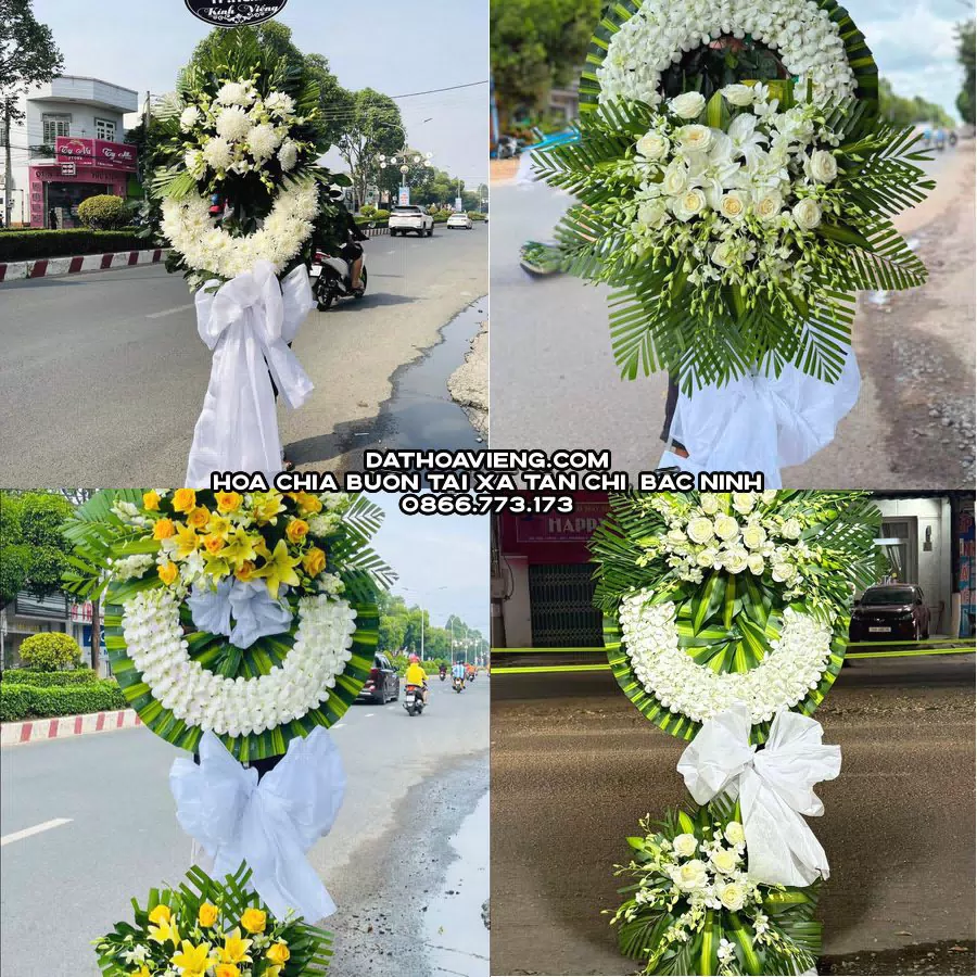 Mẫu hoa chia buồn tham khảo tại Xã Tân Chi, Bắc Ninh