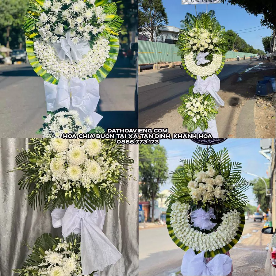 Mẫu hoa chia buồn tham khảo tại Xã Tân Định, Khánh Hòa