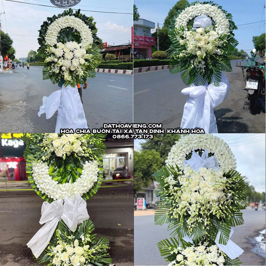 Mẫu hoa chia buồn tham khảo tại Xã Tân Định, Khánh Hòa