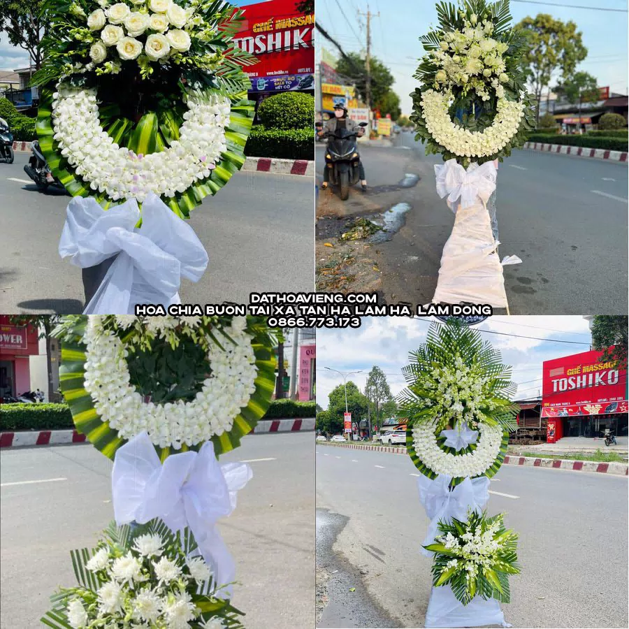 Mẫu hoa chia buồn tham khảo tại Xã Tân Hà Lâm Hà, Lâm Đồng