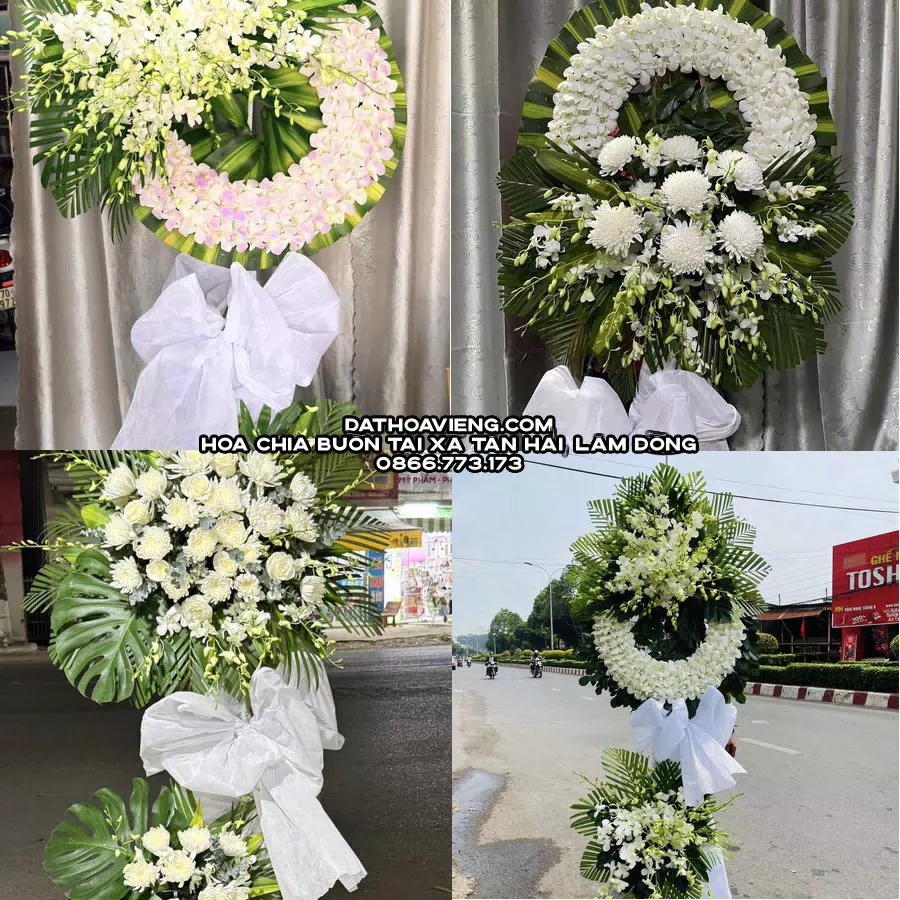 Mẫu hoa chia buồn tham khảo tại Xã Tân Hải, Lâm Đồng