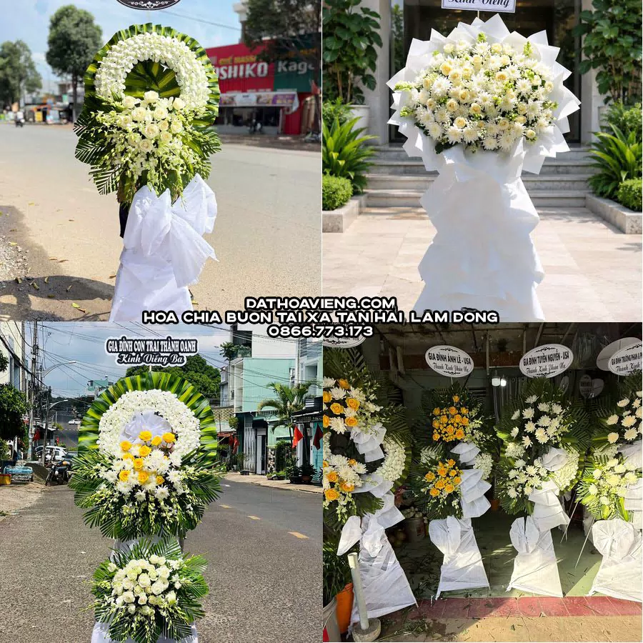 Mẫu hoa chia buồn tham khảo tại Xã Tân Hải, Lâm Đồng