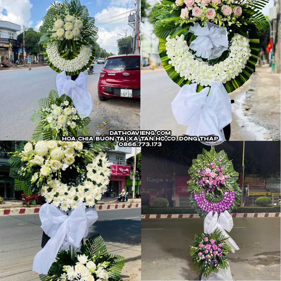 Mẫu hoa chia buồn tham khảo tại Xã Tân Hộ Cơ, Đồng Tháp