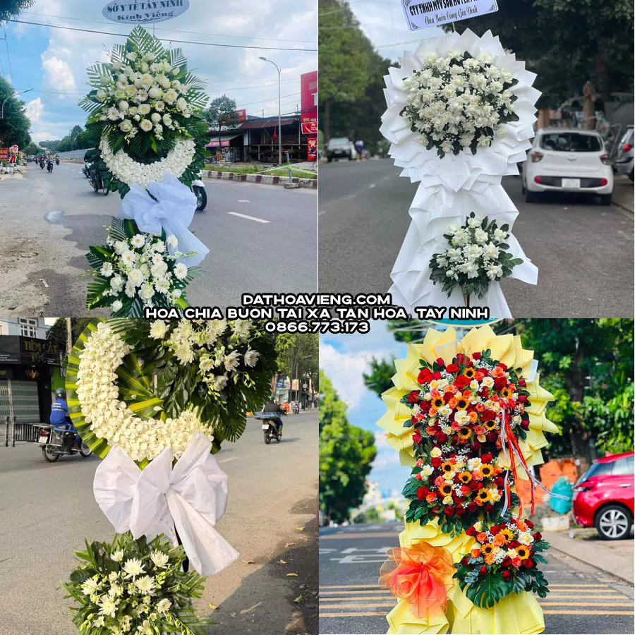 Mẫu hoa chia buồn tham khảo tại Xã Tân Hòa, Tây Ninh