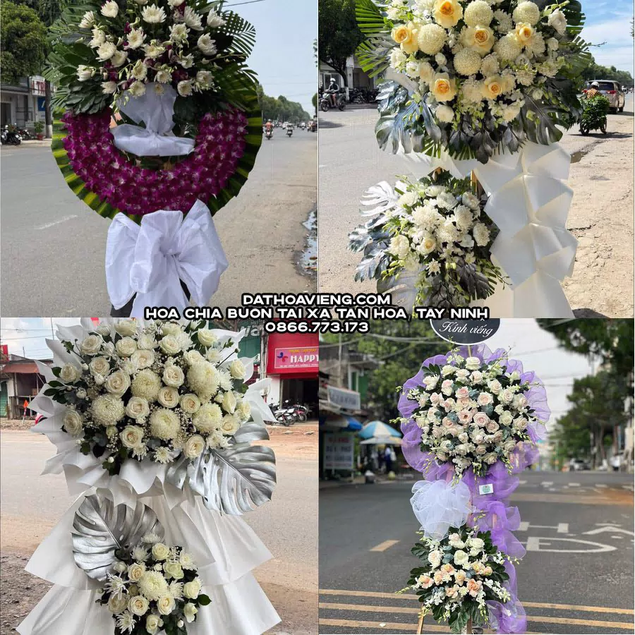 Mẫu hoa chia buồn tham khảo tại Xã Tân Hòa, Tây Ninh