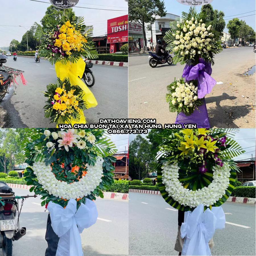 Mẫu hoa chia buồn tham khảo tại Xã Tân Hưng, Hưng Yên