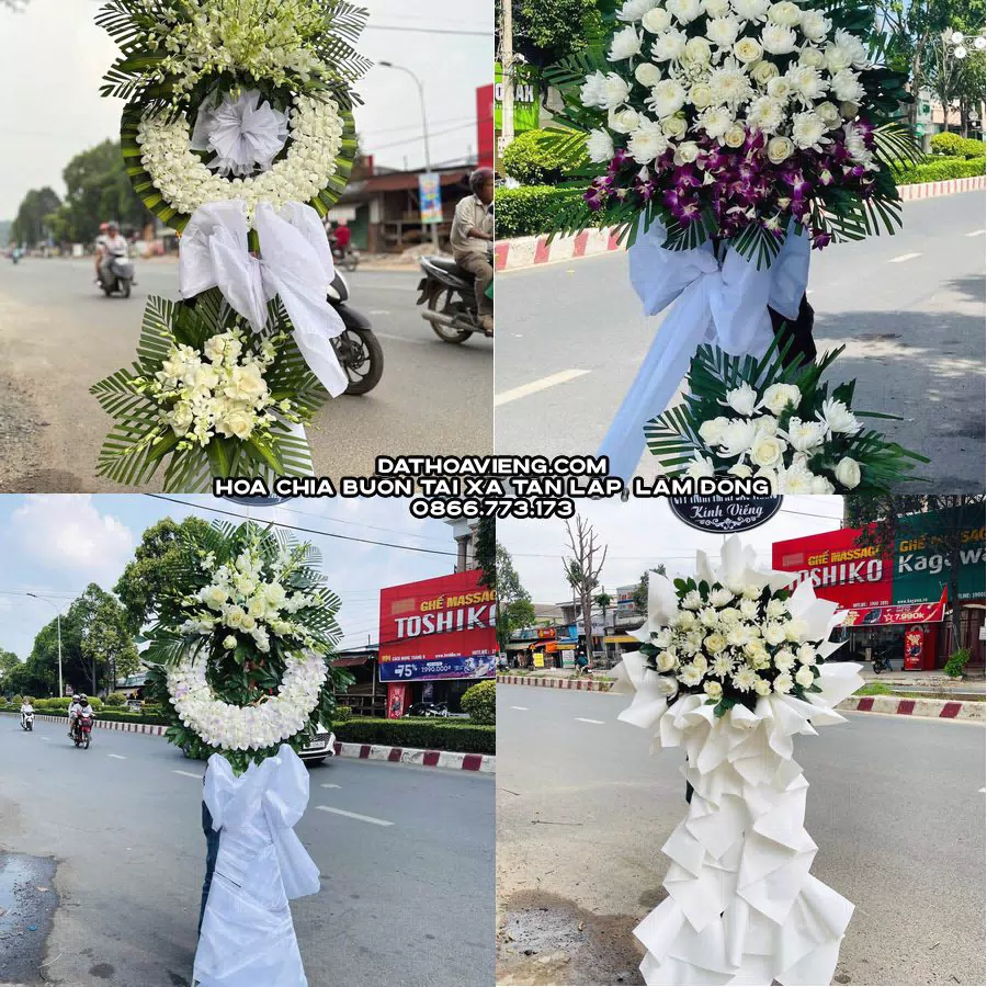 Mẫu hoa chia buồn tham khảo tại Xã Tân Lập, Lâm Đồng