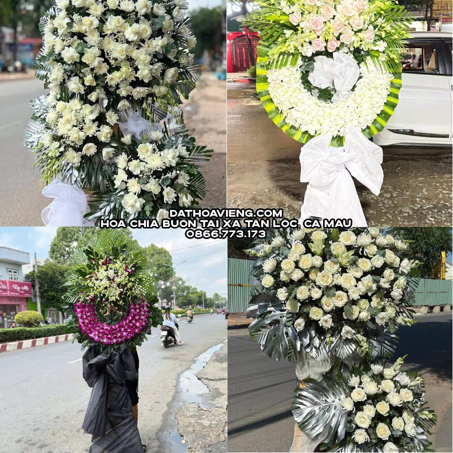 Mẫu hoa chia buồn tham khảo tại Xã Tân Lộc, Cà Mau