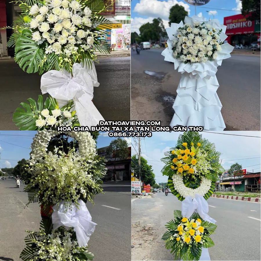 Mẫu hoa chia buồn tham khảo tại Xã Tân Long, Cần Thơ