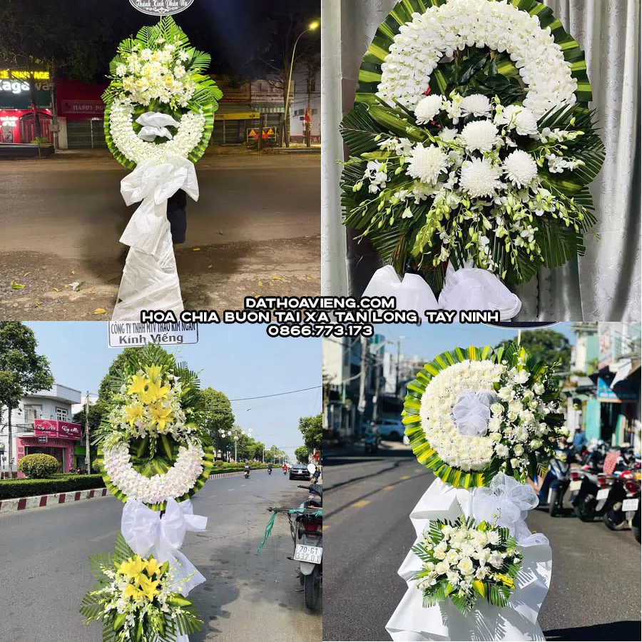 Mẫu hoa chia buồn tham khảo tại Xã Tân Long, Tây Ninh