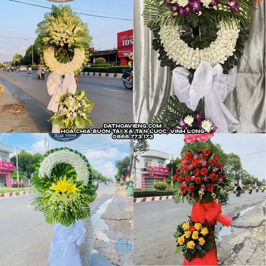 Mẫu hoa chia buồn tham khảo tại Xã Tân Lược, Vĩnh Long