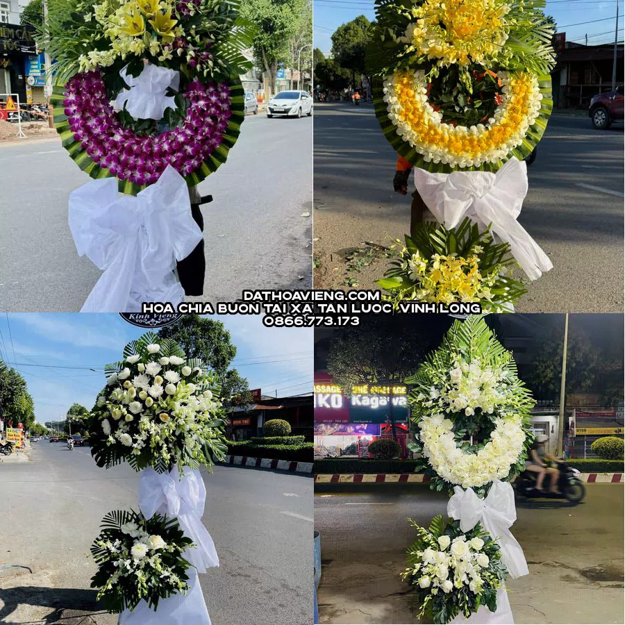 Mẫu hoa chia buồn tham khảo tại Xã Tân Lược, Vĩnh Long