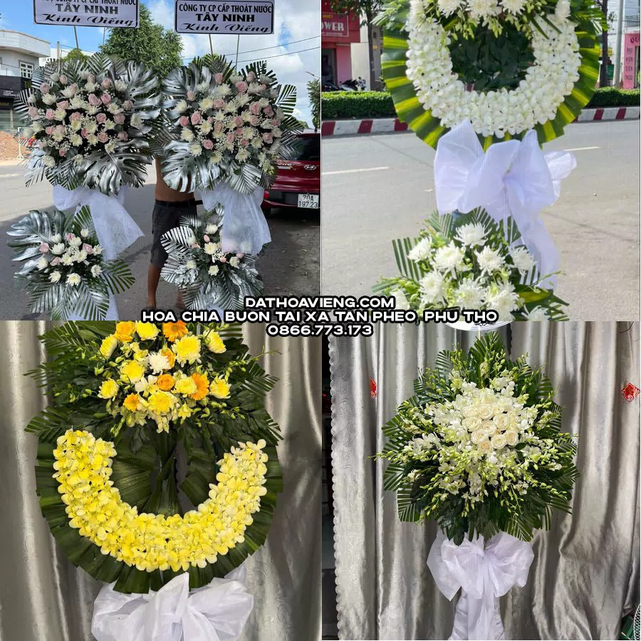 Mẫu hoa chia buồn tham khảo tại Xã Tân Pheo, Phú Thọ