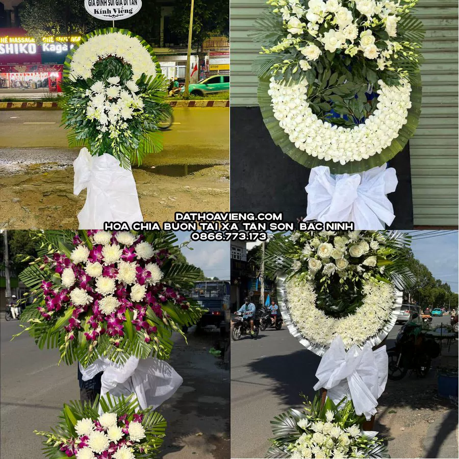 Mẫu hoa chia buồn tham khảo tại Xã Tân Sơn, Bắc Ninh