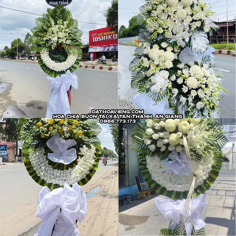 Mẫu hoa chia buồn tham khảo tại Xã Tân Thạnh, An Giang