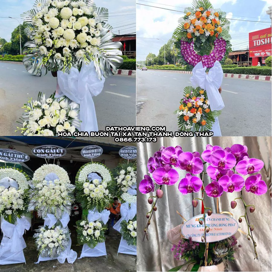Mẫu hoa chia buồn tham khảo tại Xã Tân Thạnh, Đồng Tháp