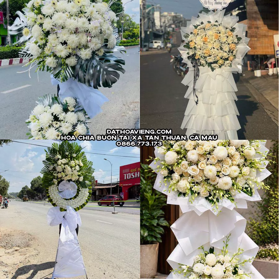 Mẫu hoa chia buồn tham khảo tại Xã Tân Thuận, Cà Mau