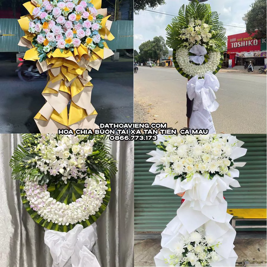 Mẫu hoa chia buồn tham khảo tại Xã Tân Tiến, Cà Mau