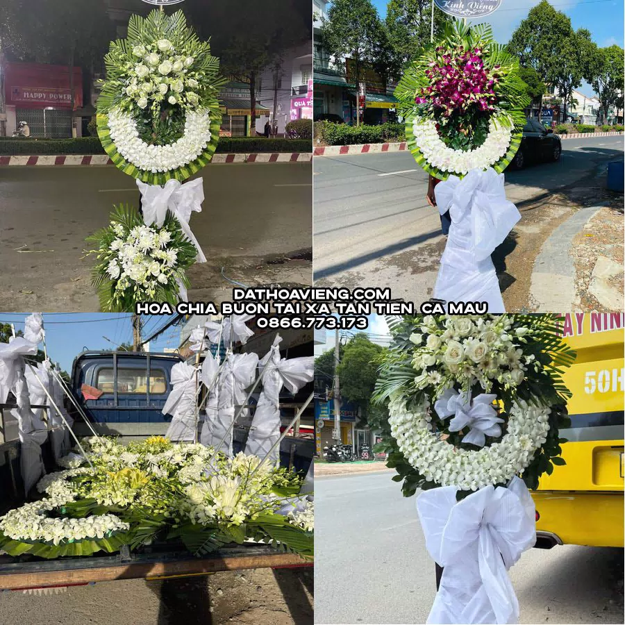 Mẫu hoa chia buồn tham khảo tại Xã Tân Tiến, Cà Mau