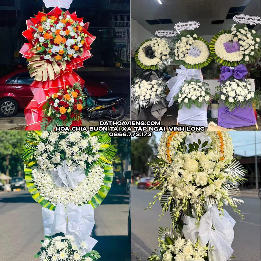 Mẫu hoa chia buồn tham khảo tại Xã Tập Ngãi, Vĩnh Long