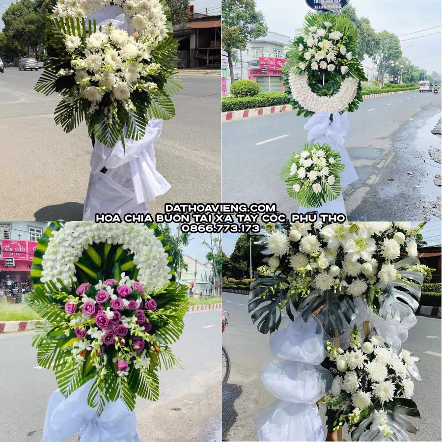 Mẫu hoa chia buồn tham khảo tại Xã Tây Cốc, Phú Thọ