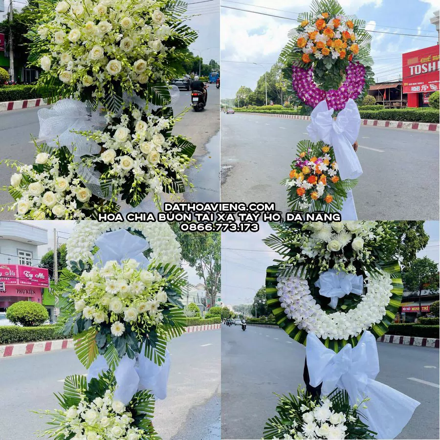 Mẫu hoa chia buồn tham khảo tại Xã Tây Hồ, Đà Nẵng