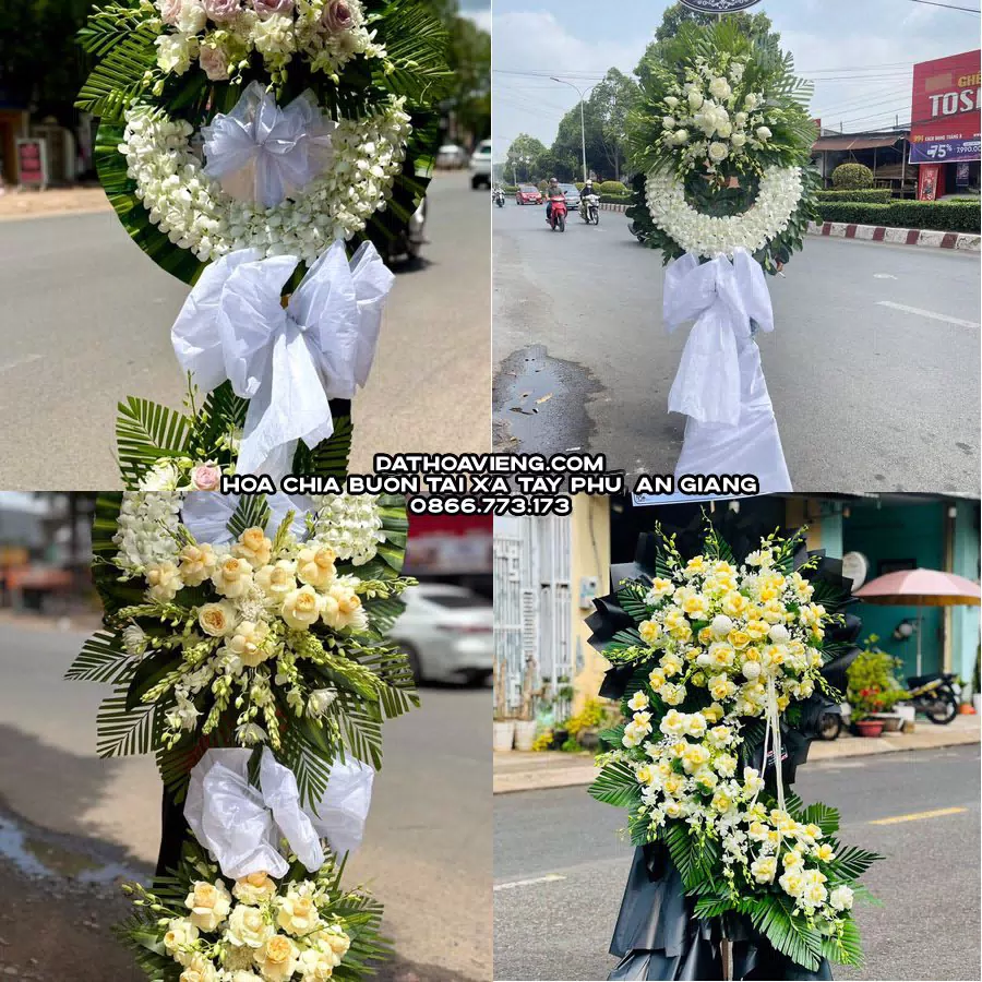 Mẫu hoa chia buồn tham khảo tại Xã Tây Phú, An Giang