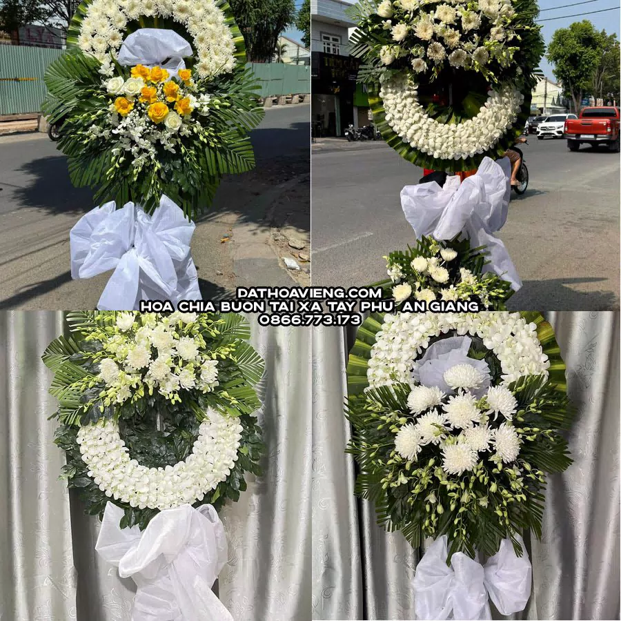 Mẫu hoa chia buồn tham khảo tại Xã Tây Phú, An Giang