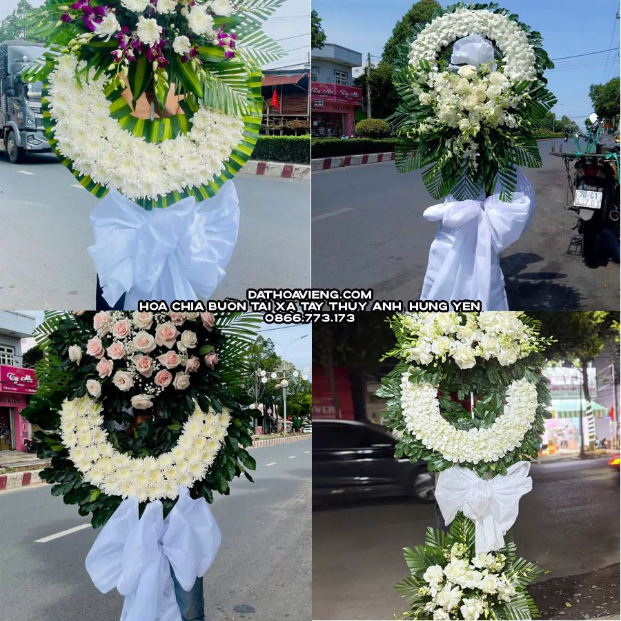 Mẫu hoa chia buồn tham khảo tại Xã Tây Thụy Anh, Hưng Yên