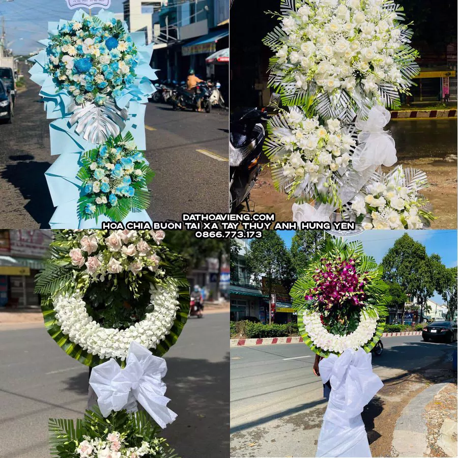 Mẫu hoa chia buồn tham khảo tại Xã Tây Thụy Anh, Hưng Yên