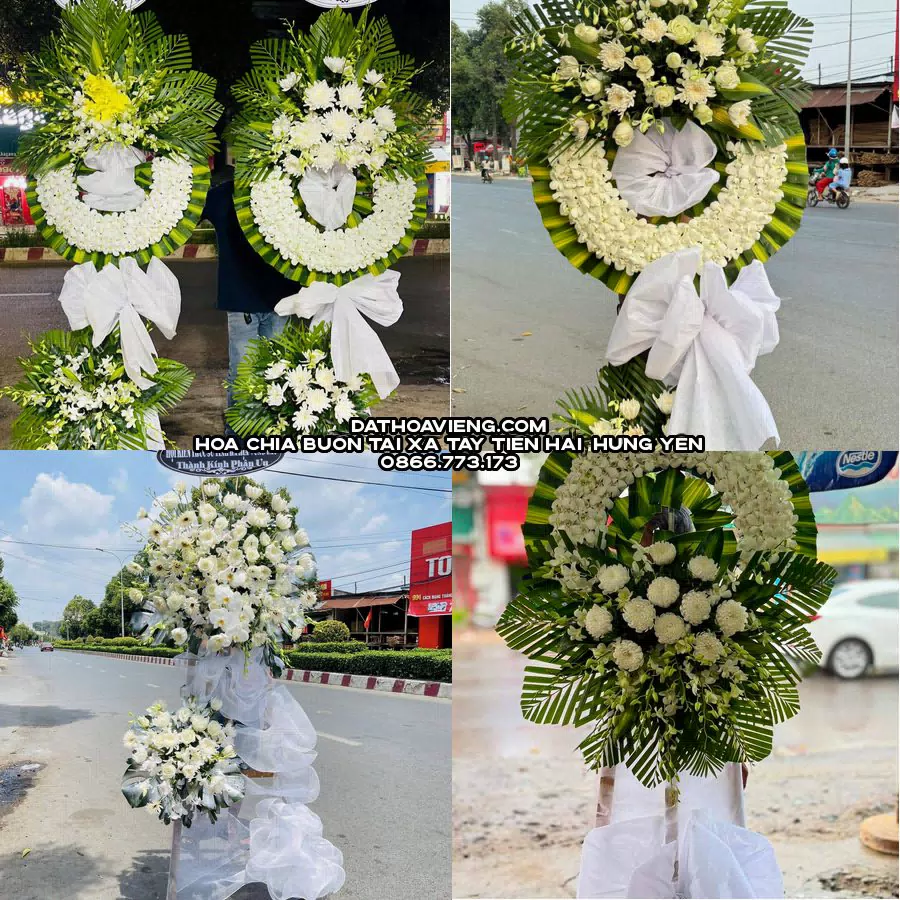 Mẫu hoa chia buồn tham khảo tại Xã Tây Tiền Hải, Hưng Yên