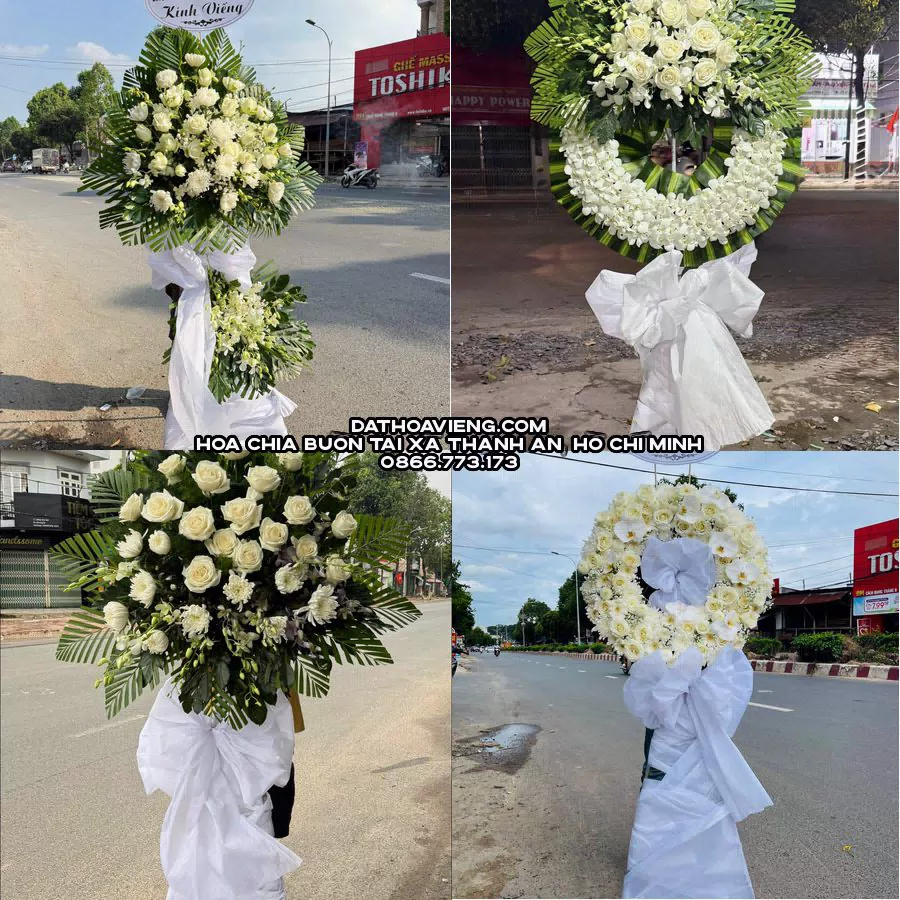 Mẫu hoa chia buồn tham khảo tại Xã Thạnh An, Hồ Chí Minh