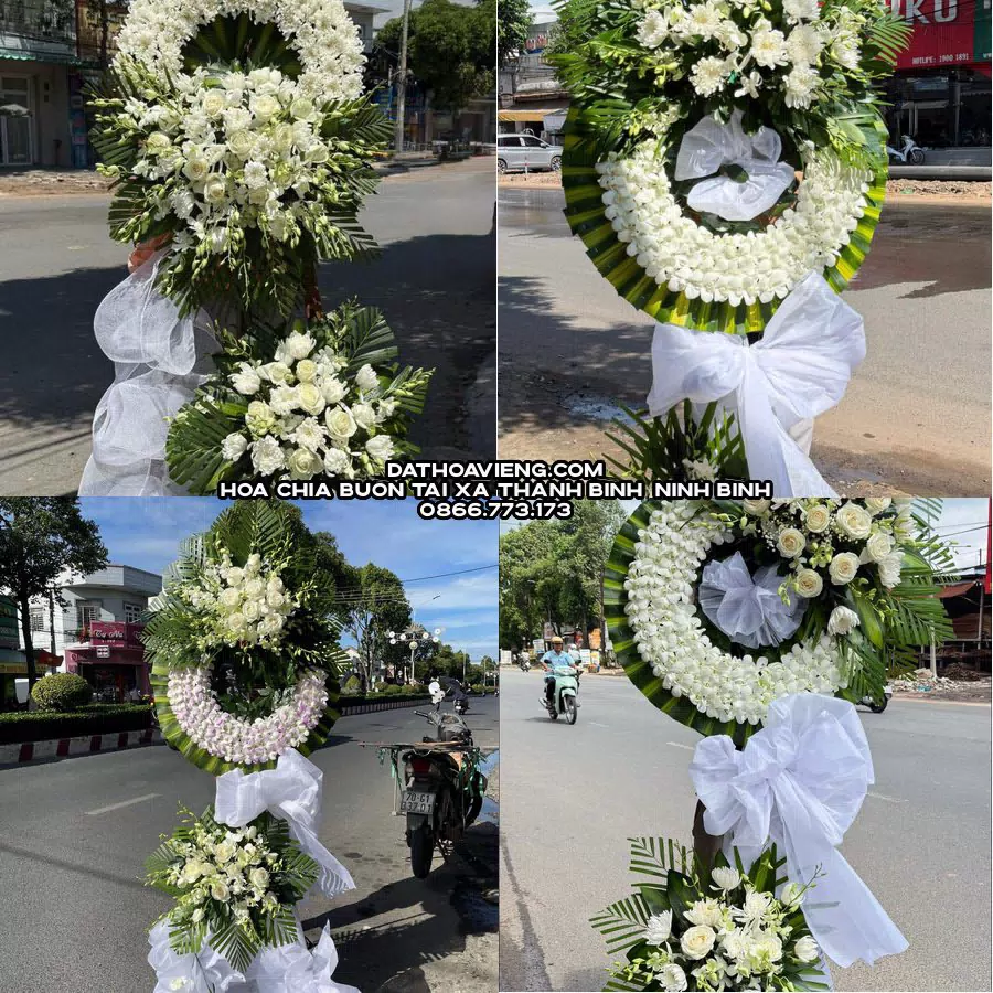 Mẫu hoa chia buồn tham khảo tại Xã Thanh Bình, Ninh Bình