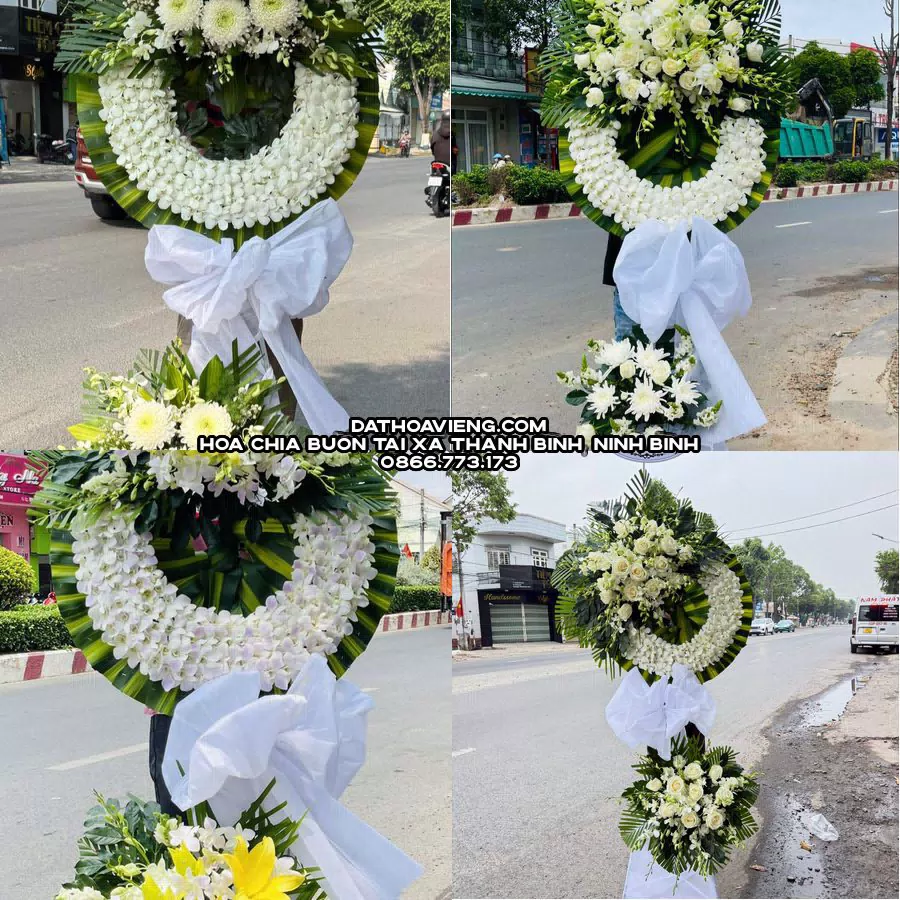 Mẫu hoa chia buồn tham khảo tại Xã Thanh Bình, Ninh Bình