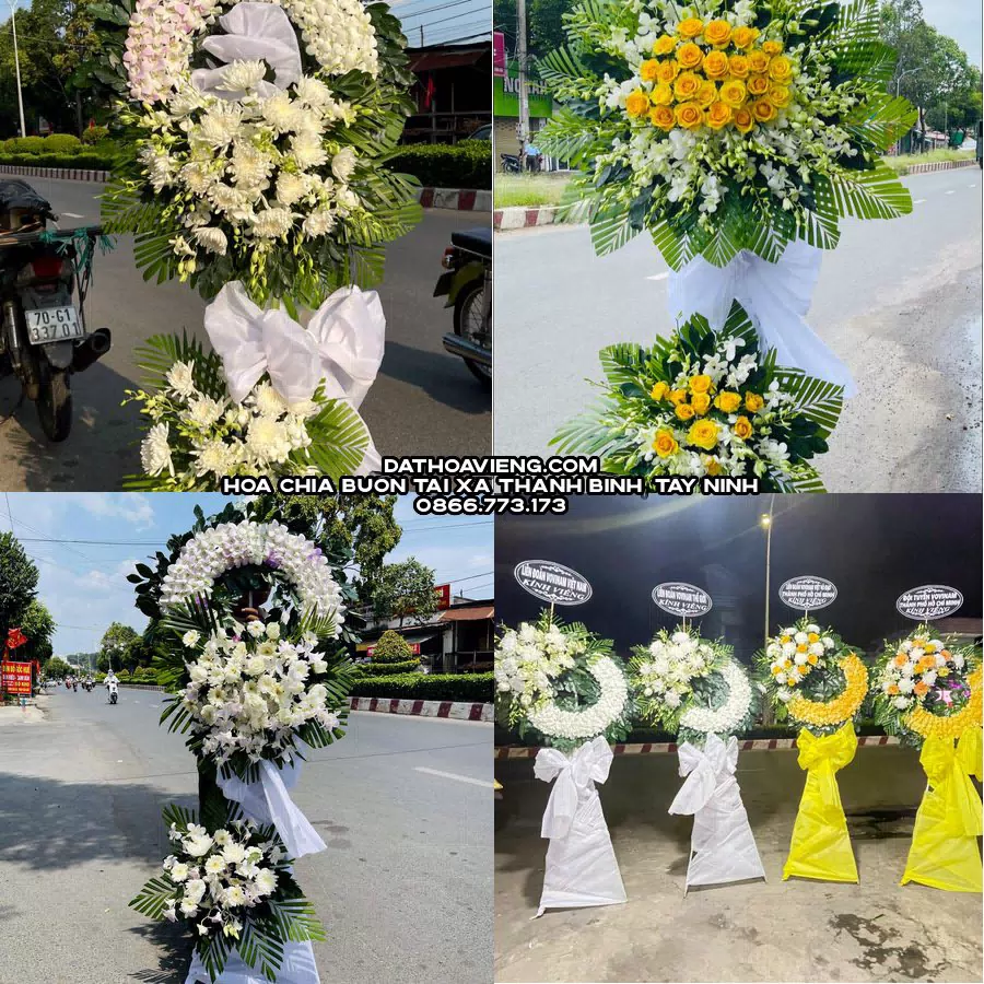 Mẫu hoa chia buồn tham khảo tại Xã Thạnh Bình, Tây Ninh