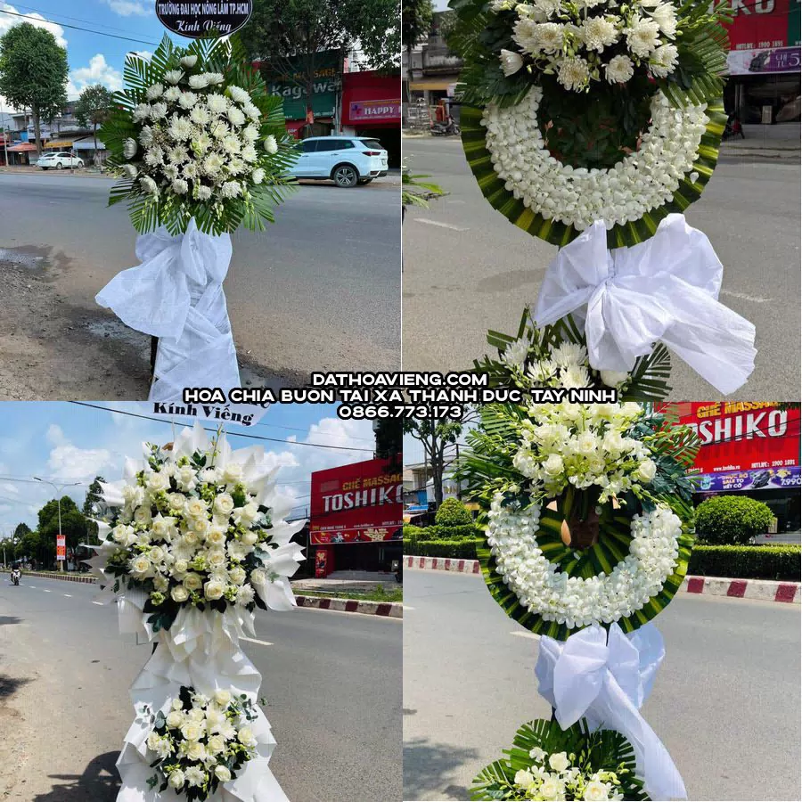 Mẫu hoa chia buồn tham khảo tại Xã Thạnh Đức, Tây Ninh