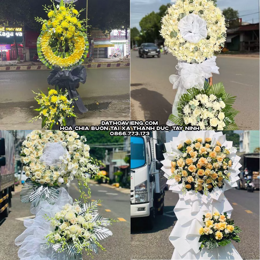 Mẫu hoa chia buồn tham khảo tại Xã Thạnh Đức, Tây Ninh