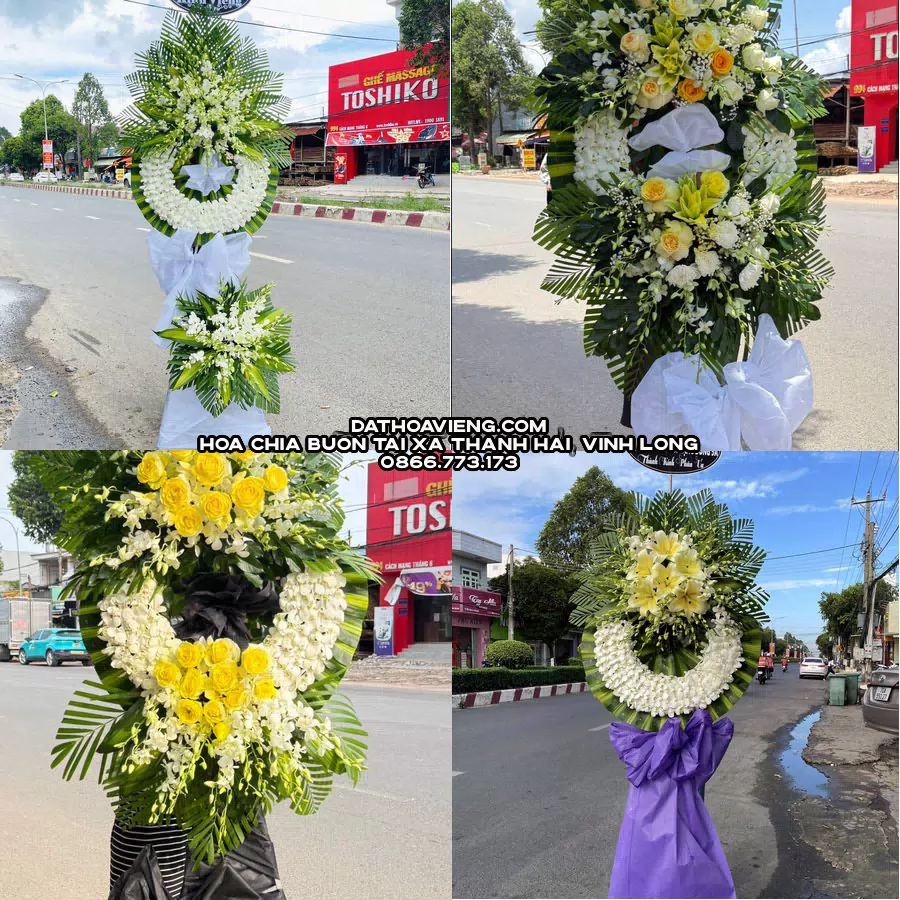 Mẫu hoa chia buồn tham khảo tại Xã Thạnh Hải, Vĩnh Long