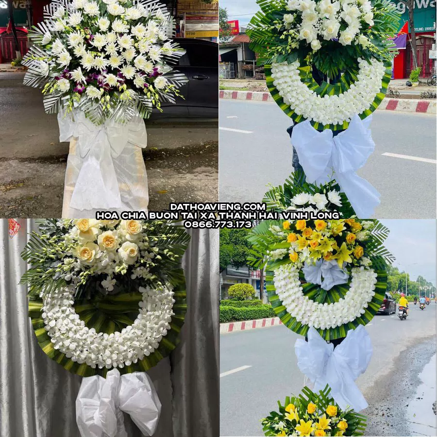 Mẫu hoa chia buồn tham khảo tại Xã Thạnh Hải, Vĩnh Long