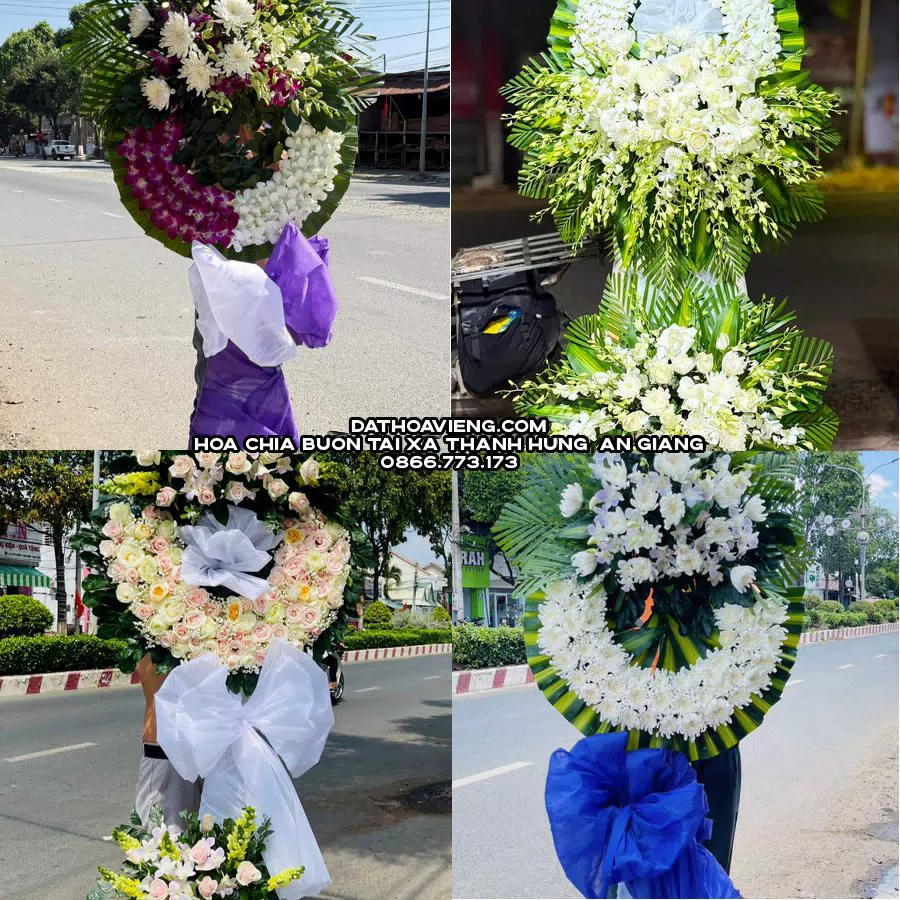 Mẫu hoa chia buồn tham khảo tại Xã Thạnh Hưng, An Giang