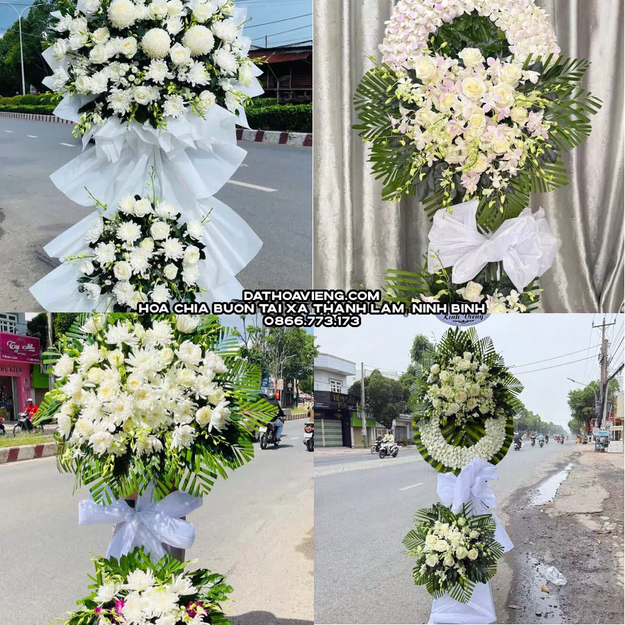 Mẫu hoa chia buồn tham khảo tại Xã Thanh Lâm, Ninh Bình